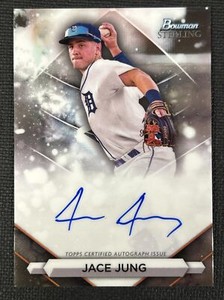 2023 Bowman Sterling JACE JUNG On Card Autograph Tigers Prospect Auto