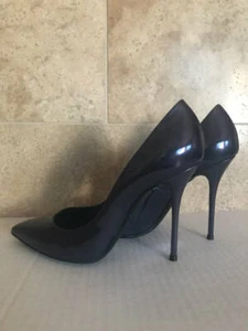 CASADEI Patent Leather Stiletto Pumps Size 37.5EUR/ 7.5US MSRP $750 - Picture 1 of 11