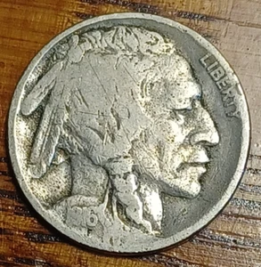 1916-P Buffalo Nickel Coin Fine VG JRT 266 - Picture 1 of 2