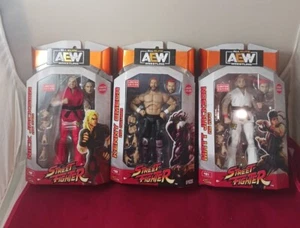 AEW Street Fighter Lot Kenny Omega Young Bucks Matt & Nick Jackson Figuren - Bild 1 von 7