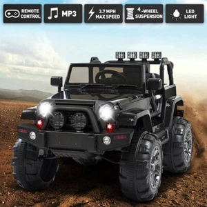 12V Kids Ride On Car 2 Seater Electric Vehicle Toy Truck Jeep MP3 Remote Control - Picture 1 of 16