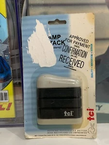 Stamp Stack 3 in 1 Checked Passed Rejected White Craft Unused  - Picture 1 of 2