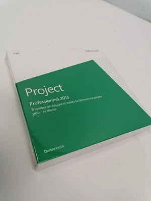 NUOVO DVD MICROSOFT PROJECT PROFESSIONAL 2013, Africa francese/Caraibi, 32/64bit - Immagine 1 di 3