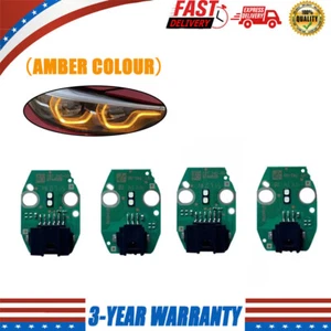 AMBER ANGEL EYES DRL LED BOARDS FOR BMW F20 F21 LCI M140i M140iX 2014-2019 - Picture 1 of 2