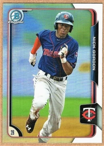 NICK GORDON - 2015 BOWMAN CHROME DRAFT REFRACTOR RC - Picture 1 of 2