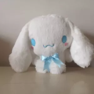 Stuffed Plush Toy Stuffed Soft Toys Cute Long Wool Blue Bowknot Cinnamoroll 8'' - Picture 1 of 5