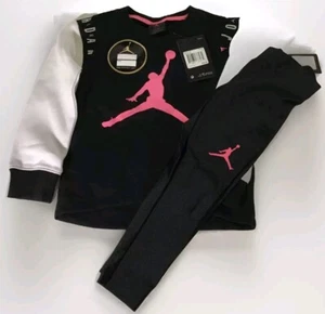 New Girls Nike Jordan Outfit Size 3-4 Years -Track & Legging Set -NWT - Picture 1 of 6