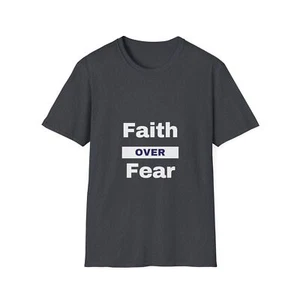 Camiseta Faith Over Fear Christian Religious Unisex Estilo Suave - Imagen 1 de 25