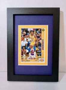 Magic Johnson Los Angeles Lakers Basketball Card Plaque 1991-92 Upper Deck #45 - Picture 1 of 4