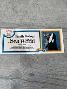 Orlando Florida Autovermietung Sea World 1983 Gutschein für 10% Rabatt - Bild 1 von 2