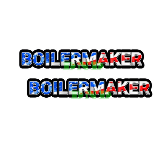 Boilermaker US Flag Lunch Box Hard Hat Tool Box Helmet Sticker 2 Pack 9 ...