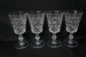 4 Royal Crystal Rock London Water Goblets 6 3/4" Tall - Picture 1 of 1