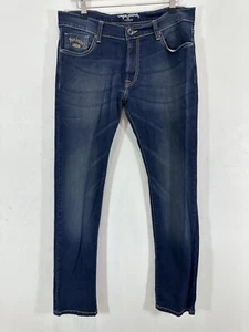 Pepe Jeans Vapour Blue Denim Skinny Jeans Men 34x32 Mid Rise Zip Fly - Picture 1 of 15