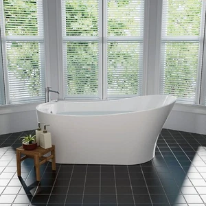 67" Luxury Freestanding Bathtub Acrylic Soaking SPA Tub - Picture 1 of 7