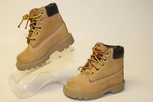 Timberland Toddler Boy Size 4 20 Waterproof Leather 6" Premium Ankle Boots 10860 - Picture 1 of 24