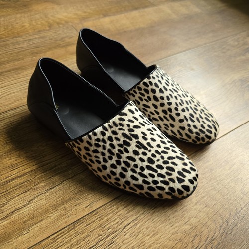 Pelliccia combinata Tb29 Clarks tono puro bianco e nero taglia 4 nero bianco