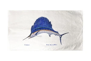 Betsy Drake Sailfish Beach Towel - Picture 1 of 1