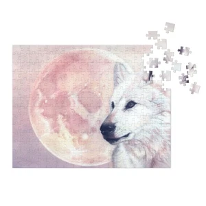 Kindred Spirits Wolf und Mond Puzzle mit Dose - Bild 1 von 1