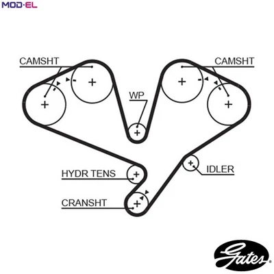 TIMING BELT 5659XS FOR HYUNDAI G6CT 3.0L 6cyl GRANDEUR - Image 1 of 4