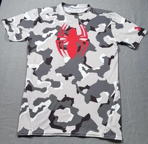 Under Armour Spider-Man Kompressionsshirt Extra Large Herren grau Camouflage Marvel 2014 - Bild 1 von 6