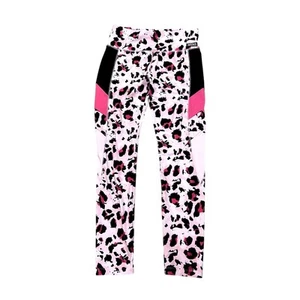 NWOT Justice Girls Pink Leopard Ankle Leggings Youth Large - Picture 1 of 3