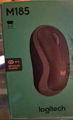 Logitech M185 Wireless Mouse Black 910002225 - Image 1 of 2