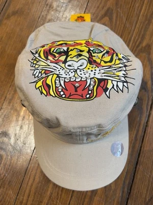 Gorra Ed Hardy Estrás Tachonada Tigre Y2K Vintage Patinador Grunge Rock Foto 1 de 4