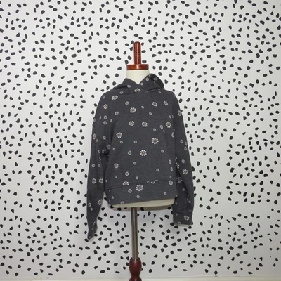 Sudadera Pullover Antigua Gris Marino Estampado Margarita Niñas Talla Mediana Foto 1 de 4