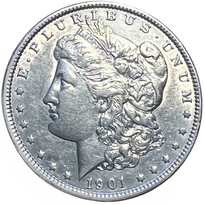 1901 P Morgan Silver Dollar Coin 90% Silver Key Date $1 US Coin #455 - Image 1 of 2