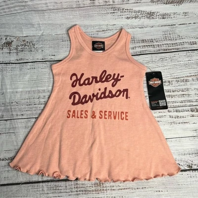 Harley Davidson 9-12 个月女宝宝背心礼服销售服务骑手宝宝 — 第 1/4 张图片