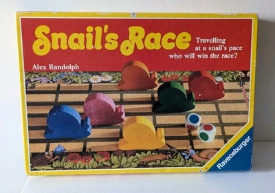 Snails Race Game Ravensburger 1987 Vintage Complete Except Instructions - Image 1 of 4