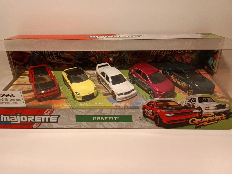Majorette Graffiti 5 Set 1:64 Diecast Car New In Package - Image 1 of 4