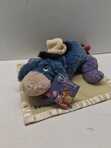 Peluche Disney Gund Sleepytime Eeyore Lovey con manta de seguridad amarilla - Imagen 1 de 6