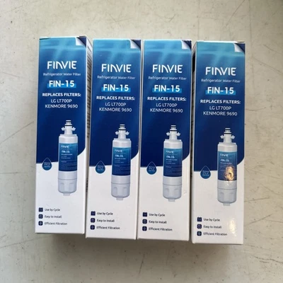 FINVIE FIN-15 Refrigerator Water Filters (2 Pack) LG LT700P  Kenmore 9690 - Image 1 of 2