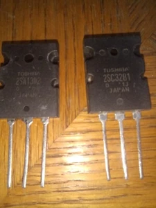 Toshiba 2SA1302(O)/2SC3281(O) Complimentary Pair/NOS/TO-3PL - Picture 1 of 3