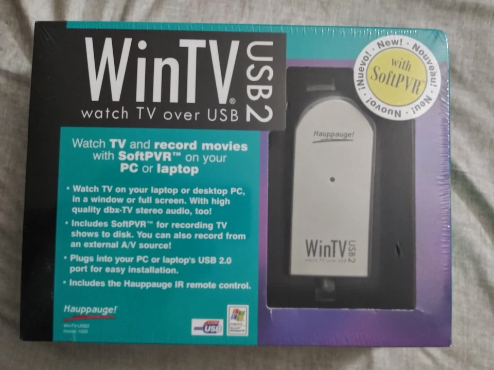 Hauppauge 1020 WinTV-USB2 External TV Tuner Sealed - Image 1 of 2