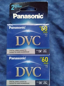 Panasonic DVC Digital Video Cassette 2 pack SP 60 min LP 90 min AY-DVM60EJ NEW - Picture 1 of 6