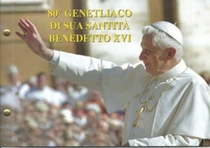manueduc  Vaticano 2007 con sellos 80 ANIVERSARIO  DEL PAPA BENEDICTO XVI - Foto 1 di 1