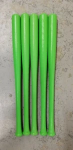 Lot of 5 18"  Mini Souvenir Baseball Bats Ash Wood Blem Arts and crafts Lime - Picture 1 of 1