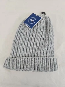 Winter Essentials One Size Fits All Winter Beanie Hat Gray Pink - Picture 1 of 4