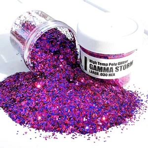 NEW 2 OZ GAMMA STORM MIX Hi-Temp Glitter .030 Hex Fishing Lure Making plastisol - Picture 1 of 3
