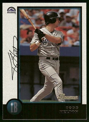 1998 Bowman Chrome #119 Todd Helton Colorado Rockies Baseball Card - Image 1 of 2