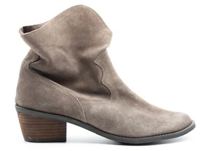 NAUGHTY MONKEY HAVOC country western soft suede taupe leather ankle boots 10 ** - Picture 1 of 7