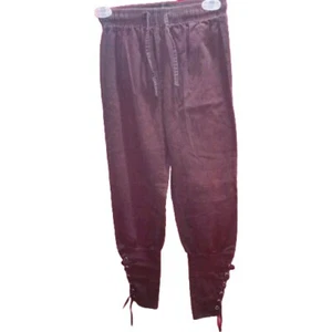 Women’s Brown Pirate/Viking Pants Lace Up Ankle Small Unbranded - Picture 1 of 3