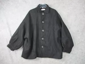 阿茶与阿古 Yuansu Mantel Herren Medium Schwarz Relaxed Modern Erwachsene Damen Wolle Gesteppt Gefüttert - Bild 1 von 15