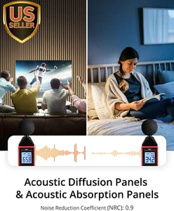 Wood Panels for Wall, Wood Wall Panels, Soundproof Wall Panels, 2 Pack 94.5"... - Picture 1 of 1