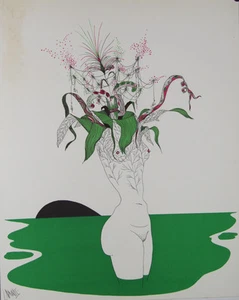 LABISSE Felix- Lithographie originale signée - L'Ophelie, nu - Picture 1 of 1