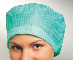 Op Haube Mölnlycke Grün/Violett - Sterile Einweg-OP-Hauben - Bild 1 von 2