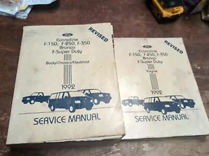 1992 Ford Econoline F150 F250 F350 Super Duty Bronco Service Shop Manuals Set - Picture 1 of 4