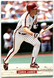 1989 Tastykake Philadelphia Phillies Chris James